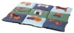 TRIXIE HONDENKUSSEN PATCHWORK BLAUW / GROEN - Afbeelding 2