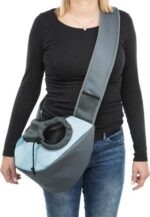 TRIXIE BUIKDRAGER SLING DRAAGTAS LICHTGRIJS / LICHTBLAUW