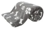 TRIXIE HONDENDEKEN KENNY FLEECE BOT / POOTJES GRIJS