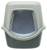 TRIXIE BE ECO GERECYCLED KATTENBAK VICO MET KAP ANTRACIET/GROEN – Image 2