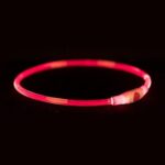 TRIXIE LICHTGEVENDE HALSBAND USB FLASH LIGHT OPLAADBAAR TPU ROOD - Image 2