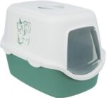 TRIXIE KATTENBAK VICO MET PRINT GROEN / WIT