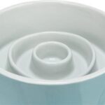 TRIXIE VOERBAK SLOWFEEDING KERAMIEK GRIJS / BLAUW