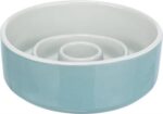 TRIXIE VOERBAK SLOWFEEDING KERAMIEK GRIJS / BLAUW - Afbeelding 2