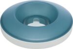 TRIXIE SLOWFEEDING ROCKING BOWL KUNSTSTOF / TPR GRIJS / BLAUW
