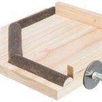 TRIXIE LANDINGSPLAATS MET ZITSTOKKEN HOUT NATUREL