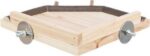 TRIXIE LANDINGSPLAATS MET ZITSTOKKEN HOUT NATUREL - Image 2