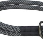TRIXIE HALSBAND HOND SOFT HALF-SLIP ZWART / GRIJS
