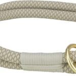 TRIXIE HALSBAND HOND SOFT HALF-SLIP GRIJS / LICHTGRIJS