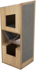 TRIXIE CITYSTYLE CAT TOWER BRUIN / GRIJS - Afbeelding 2