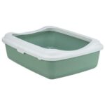 TRIXIE KATTENBAK CLASSIC MET RAND SALIE / WIT