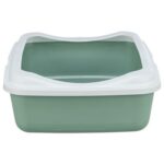 TRIXIE KATTENBAK CLASSIC MET RAND SALIE / WIT - Afbeelding 2