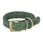 TRIXIE HALSBAND HOND PURE LEER SALIEGROEN – Image 2