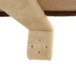 Kattenkrabpaal met krabpalen wandmontage 194 cm beige bruin – Image 8