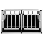 Hondenbench met dubbele deur 89x69x50 cm - Afbeelding 2
