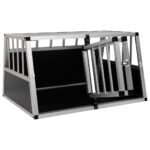 Hondenbench met dubbele deur 89x69x50 cm - Afbeelding 5