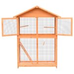 Vogelkooi 125,5x59,5x164 cm massief grenen- en vurenhout - Afbeelding 2
