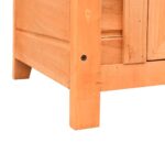 Kattenhuis 50x46x43,5 cm massief grenen- en vurenhout - Afbeelding 10