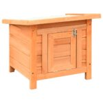 Kattenhuis 50x46x43,5 cm massief grenen- en vurenhout - Afbeelding 5