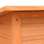 Hondenhok 120x77x86 cm massief grenenhout en vuurhout – Image 8