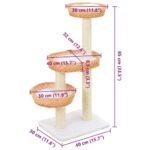 Kattenkrabpaal met sisal krabpaal natuurlijk wilgenhout - Afbeelding 5