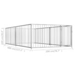 Hondenkennel voor buiten 200x400x100 cm - Image 5