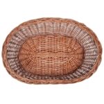 Hondenmand/huisdierenbed 69 cm natuurlijk wilgen - Afbeelding 3