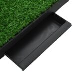 Huisdierentoilet met bak en kunstgras 63x50x7 cm groen – Image 5