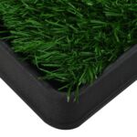 Huisdierentoilet met bak en kunstgras 64x51x3 cm groen – Image 5