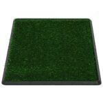 Huisdierentoilet met bak en kunstgras 76x51x3 cm groen – Image 2