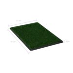 Huisdierentoiletten 2 st met bak en kunstgras 76x51x3 cm groen - Afbeelding 8