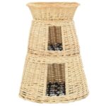 3-delige Kattenmandset met kussens 47x34x60cm natuurlijk wilgen - Afbeelding 2