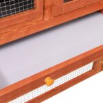 Konijnenhok 140x63x120 cm massief vurenhout - Image 8