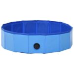 Hondenzwembad inklapbaar 80x20 cm PVC blauw - Afbeelding 3