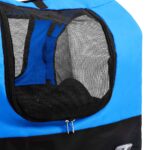 Fietstrailer en hondenwagen 2-in-1 blauw en zwart - Afbeelding 6