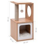 Kattenkrabpaal met sisal krabmat 60 cm – Image 7