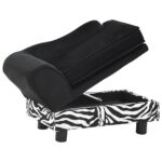 Hondenbank 57x34x36 cm pluche zwart – Image 3