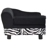 Hondenbank 57x34x36 cm pluche zwart – Image 4