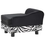 Hondenbank 57x34x36 cm pluche zwart – Image 5
