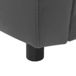 Hondenbank 67x41x39 cm kunstleer grijs - Afbeelding 6