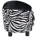 Hondenbank 68x38x38 cm pluche zwart – Image 3