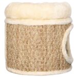 Kattenhuis met luxe kussen 33 cm zeegras – Image 2
