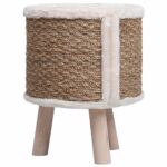 Kattenhuis met houten poten 41 cm zeegras – Image 4