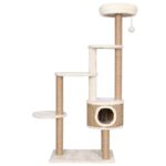 Kattenmeubel met luxe kussen en krabpalen 148 cm zeegras - Image 2