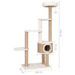 Kattenmeubel met luxe kussen en krabpalen 148 cm zeegras - Image 7