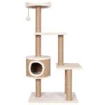 Kattenmeubel met krabpalen 123 cm zeegras – Image 2