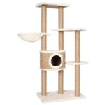 Kattenmeubel met krabpalen 126 cm zeegras
