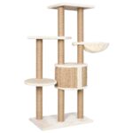 Kattenmeubel met krabpalen 126 cm zeegras – Image 4