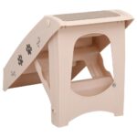 Hondentrap inklapbaar 62x40x49,5 cm crème – Image 4