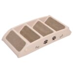 Hondentrap inklapbaar 62x40x49,5 cm crème – Image 5